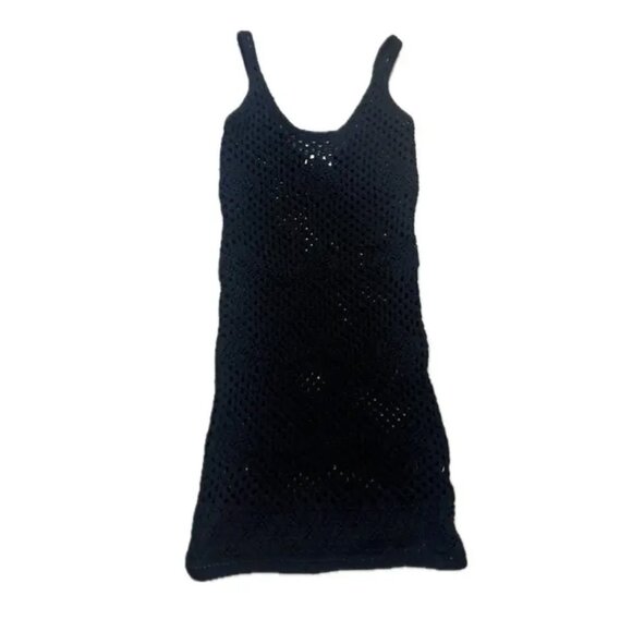 Bimba y Lola Black Crochet Knit Dress – Like New - Picture 1 of 13